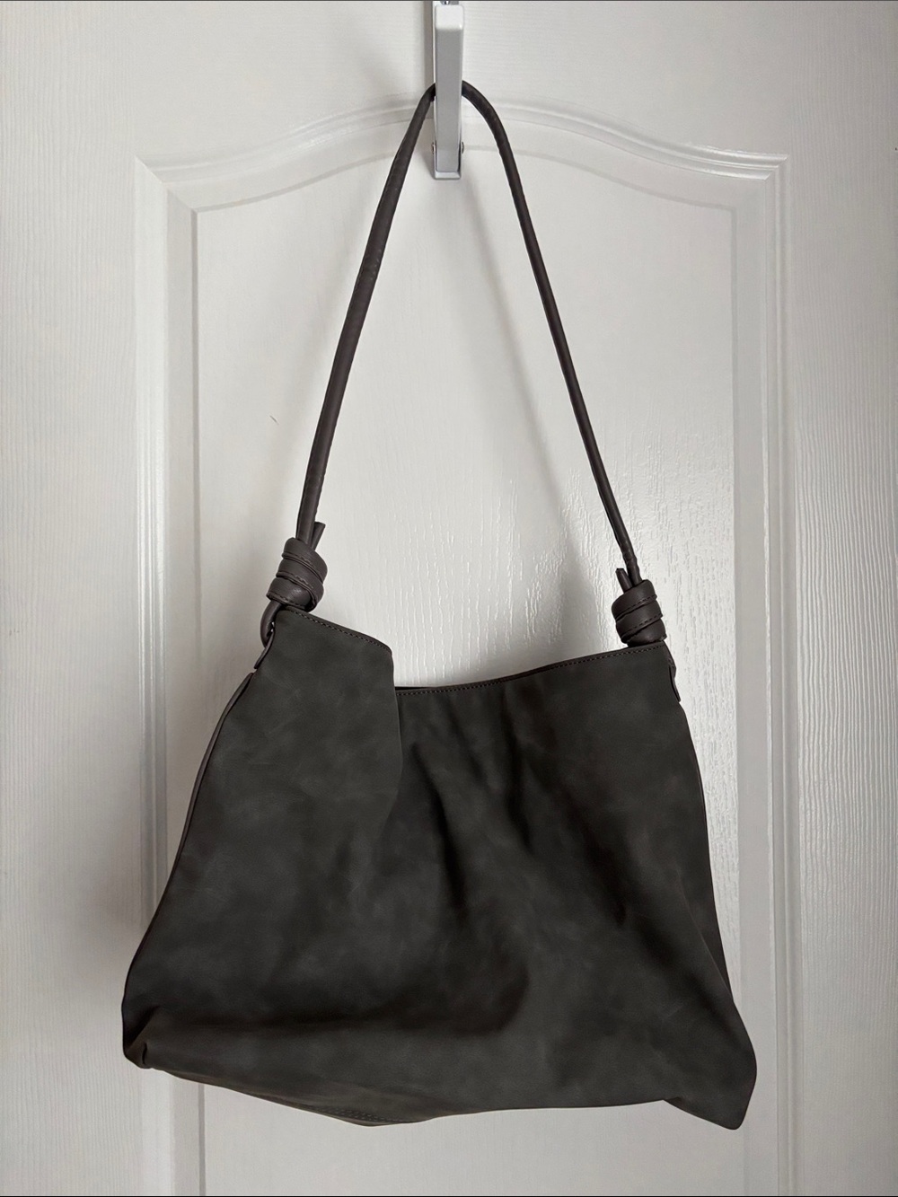 8 Other Reasons Soft Slouch Shoulder Bag in Dark Gray